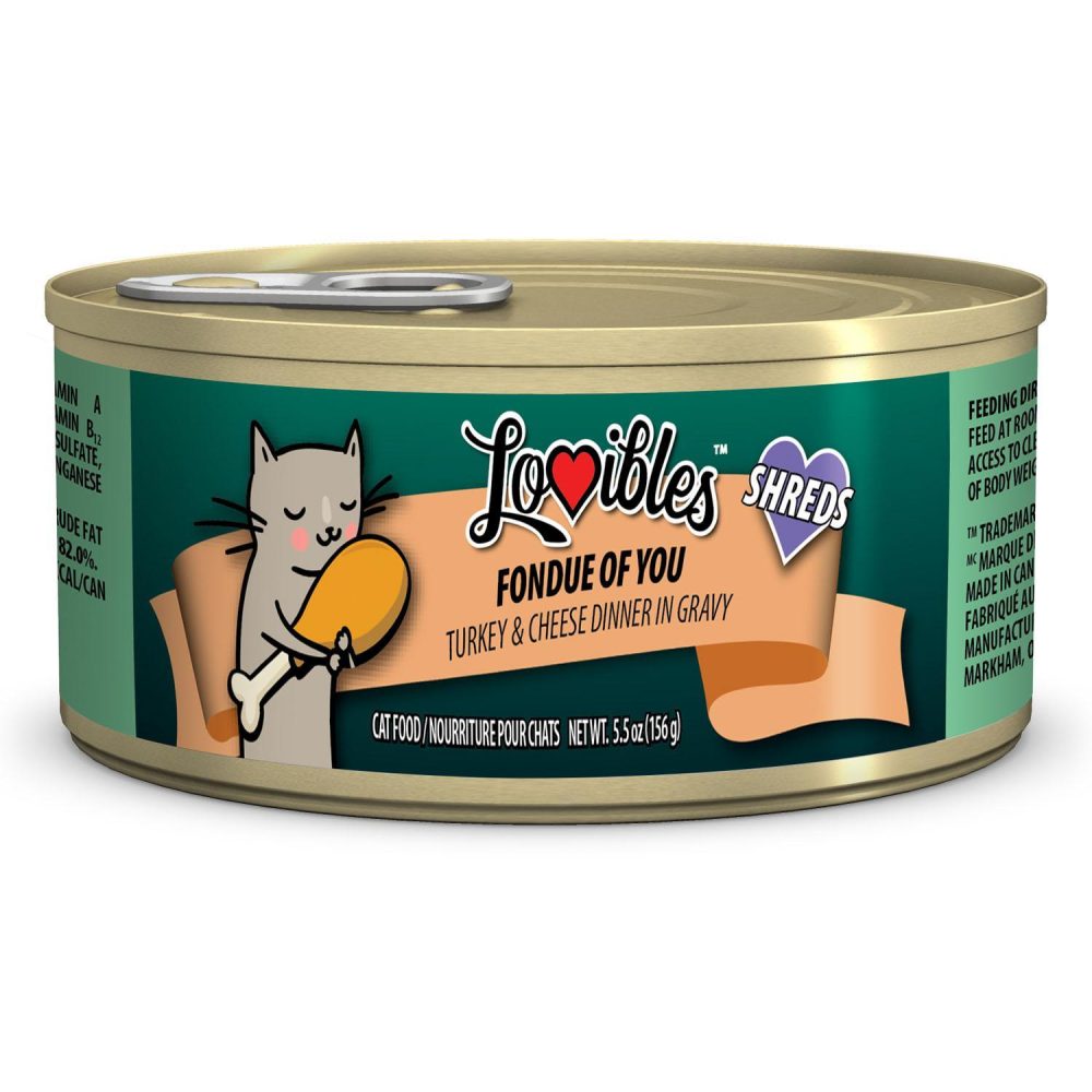 Fondue Of You Shredded Turkey & Cheese Dinner Cat Food / 5.5 oz – 24 pk | Wet Food Cat Cat