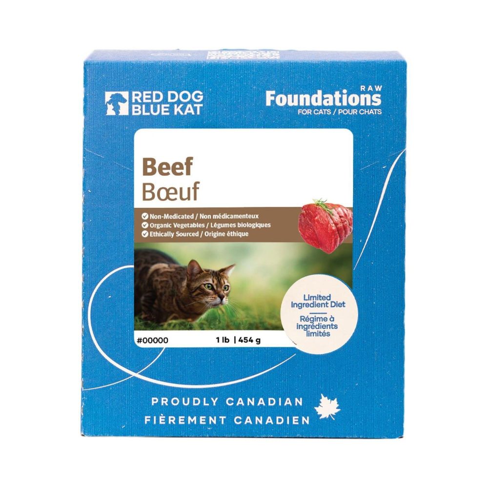 Foundations Beef 4 Pack Adult Cat Food | Raw Food Cat Cat