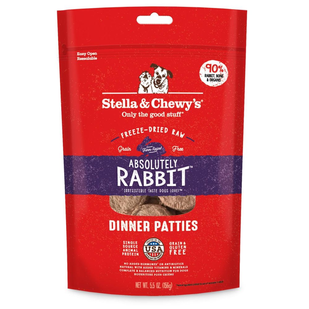 Freeze-Dried Absolutely Rabbit Dinner Patties Dog Food | Freeze Dried Food Dog Dog