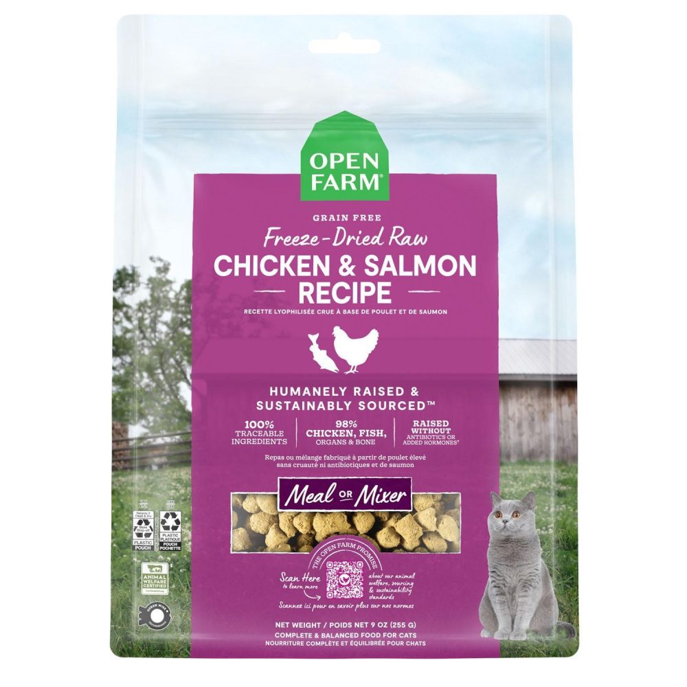 Freeze-Dried Chicken & Salmon Recipe Cat Food | Freeze Dried & Air Dried Food Broths & Food Toppers Broths & Food Toppers