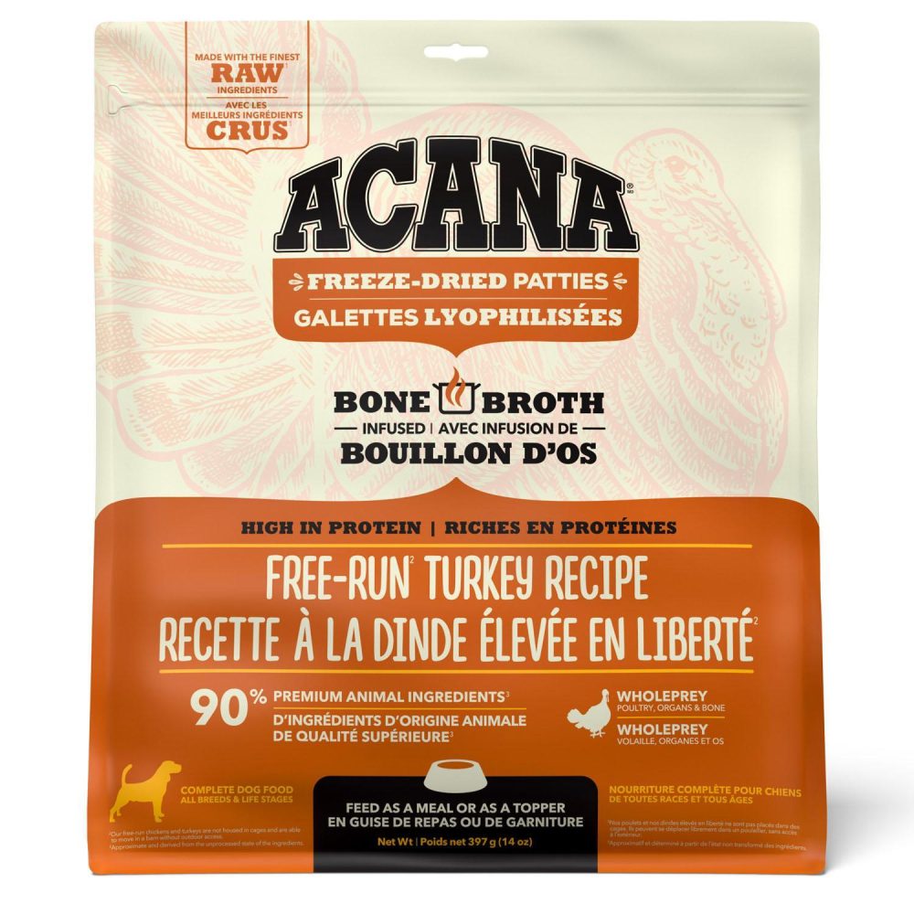 Freeze-Dried Patties Free Run Turkey Recipe Dog Food | Broths & Food Toppers Broths & Food Toppers Broths & Food Toppers