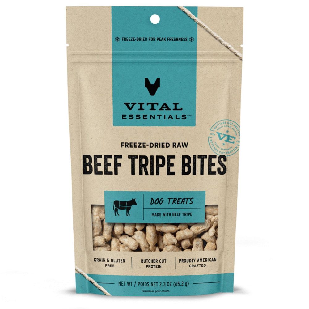 Freeze-Dried Raw Beef Tripe Bites Dog Treats | Training Treats Dog Dog