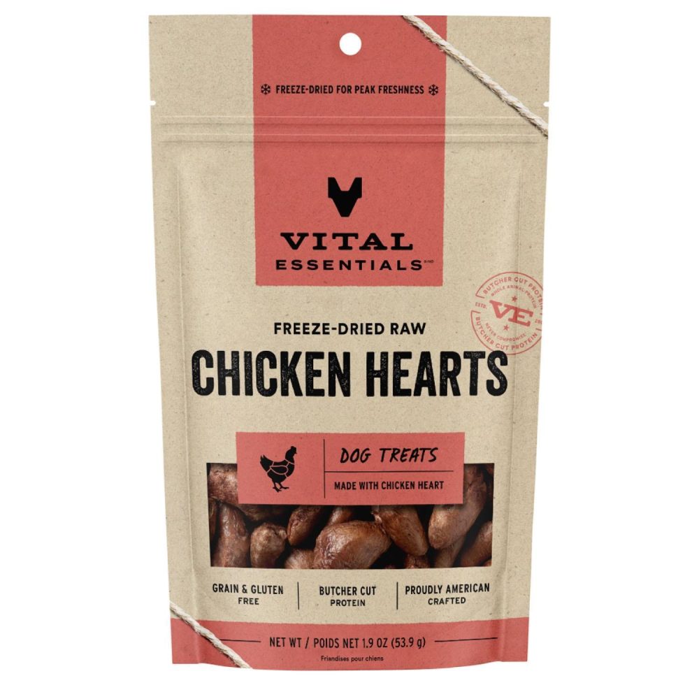 Freeze-Dried Raw Chicken Hearts Dog Treats | Freeze Dried & Dehydrated Treats Dog Dog