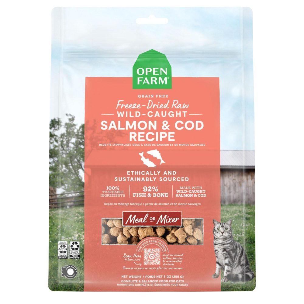 Freeze-Dried Salmon & Cod Recipe Cat Food | Broths & Food Toppers Broths & Food Toppers Broths & Food Toppers