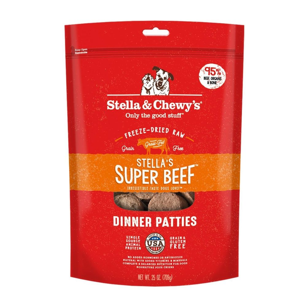 Freeze-Dried Stella’s Super Beef Dinner Patties Dog Food | Freeze Dried Food Broths & Food Toppers Broths & Food Toppers