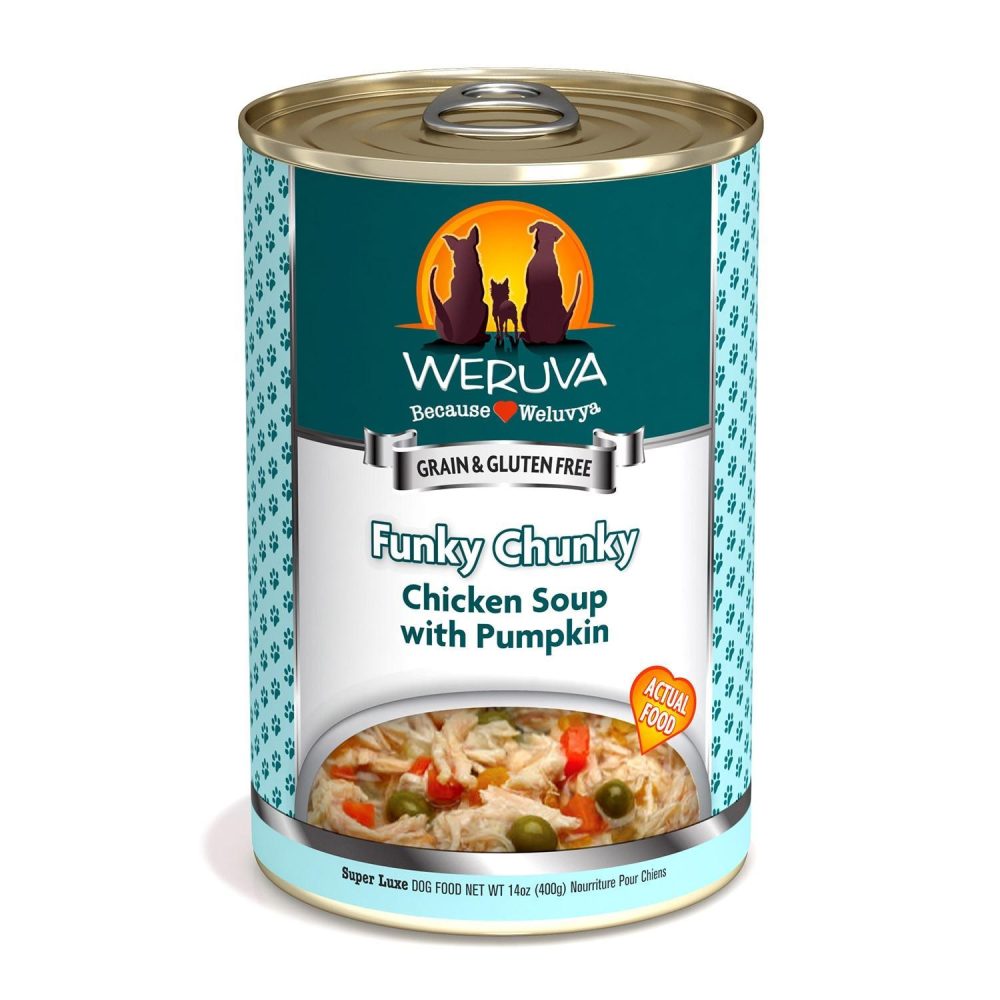 Funky Chunky Chicken Soup with Pumpkin Dog Food / 14 oz – 12 pk | Wet Food Dog Dog