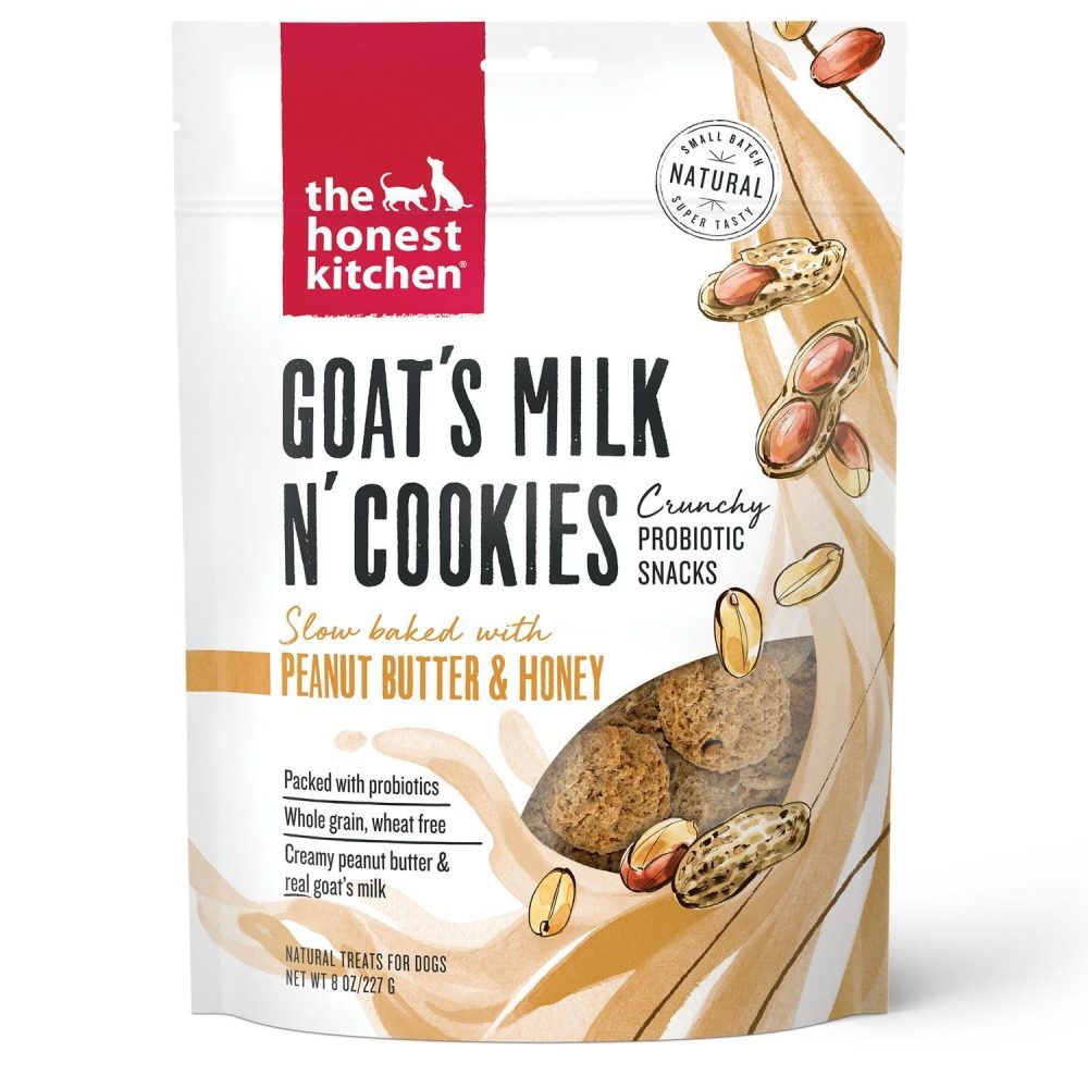 Goat’s Milk N’ Cookies Slow Baked with Peanut Butter & Honey Dog Treats | Bakery & Biscuits Bakery & Biscuits Bakery & Biscuits