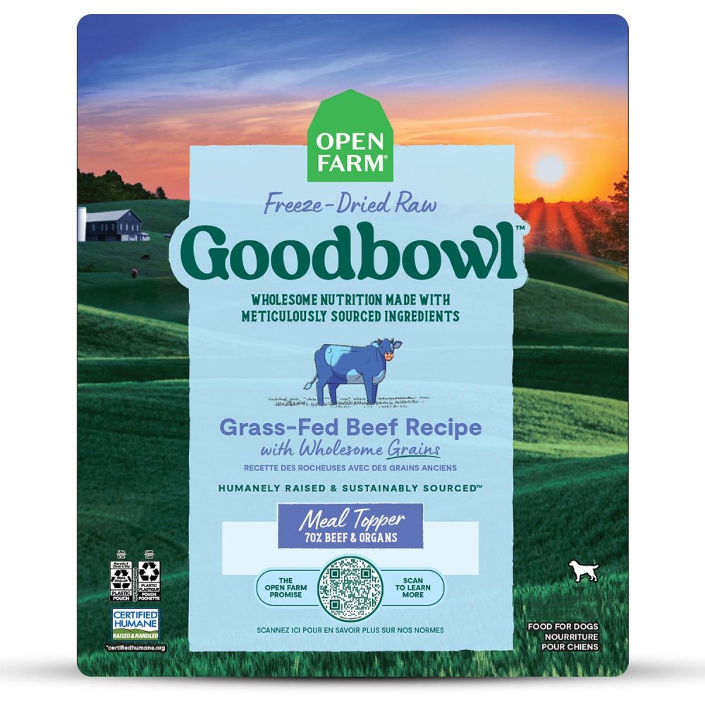 Goodbowl Freeze-Dried Raw Grass-Fed Beef Recipe With Wholesome Grains Adult Dog Food Topper | Freeze Dried Food Dog Dog