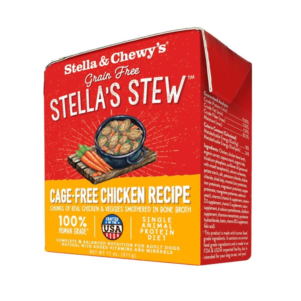 Grain Free Stella’s Stew Cage-Free Chicken Recipe Dog Food / 11 oz – 12 pk | Wet Food Broths & Food Toppers Broths & Food Toppers