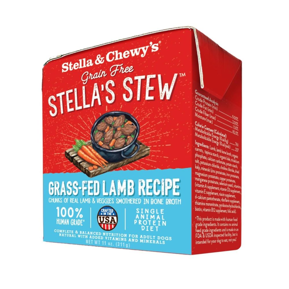 Grain Free Stella’s Stew Grass-Fed Lamb Recipe Dog Food / 11 oz – 12 pk | Broths & Food Toppers Broths & Food Toppers Broths & Food Toppers