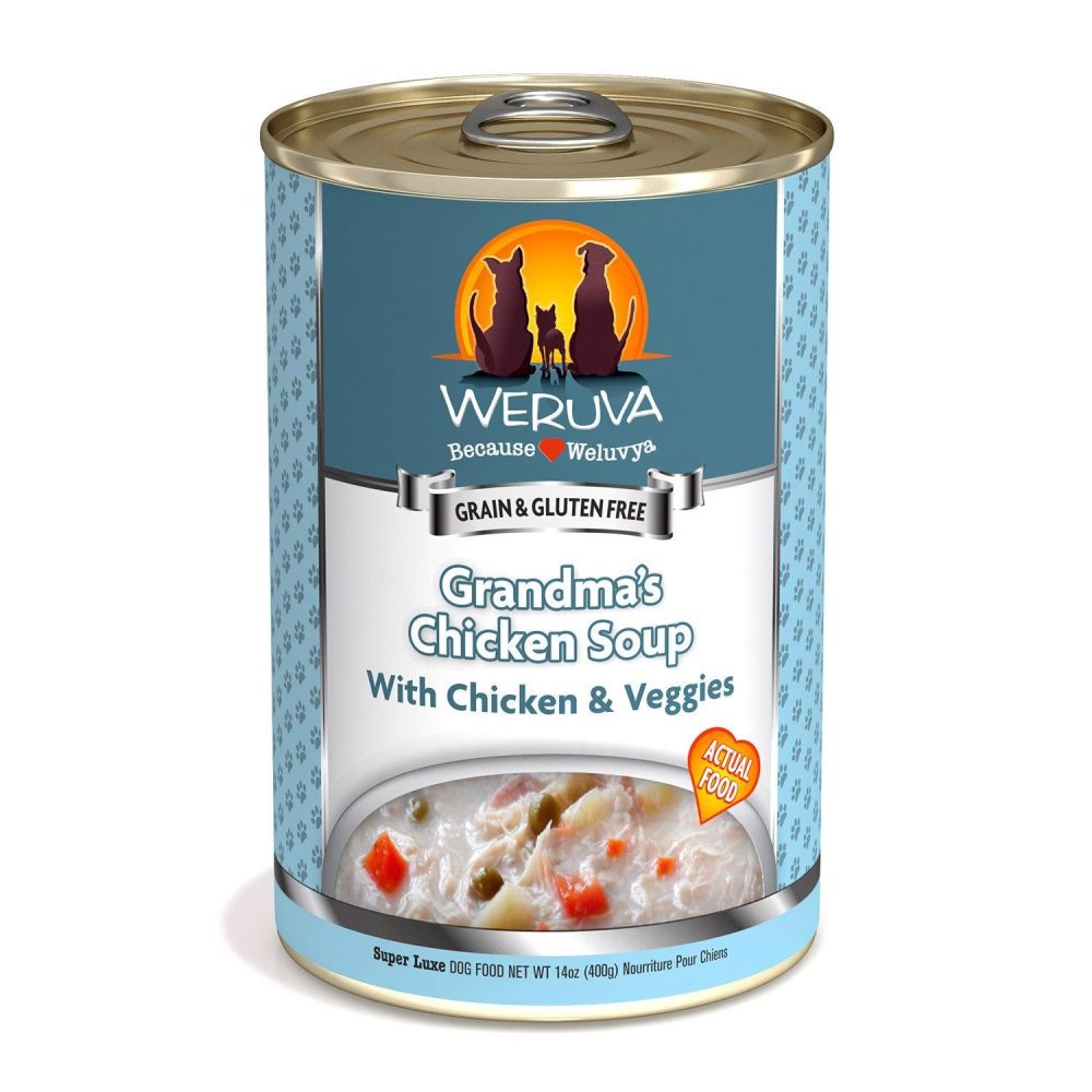 Grandma’s Chicken Soup with Chicken & Veggies Dog Food / 14 oz – 12 pk | Wet Food Dog Dog