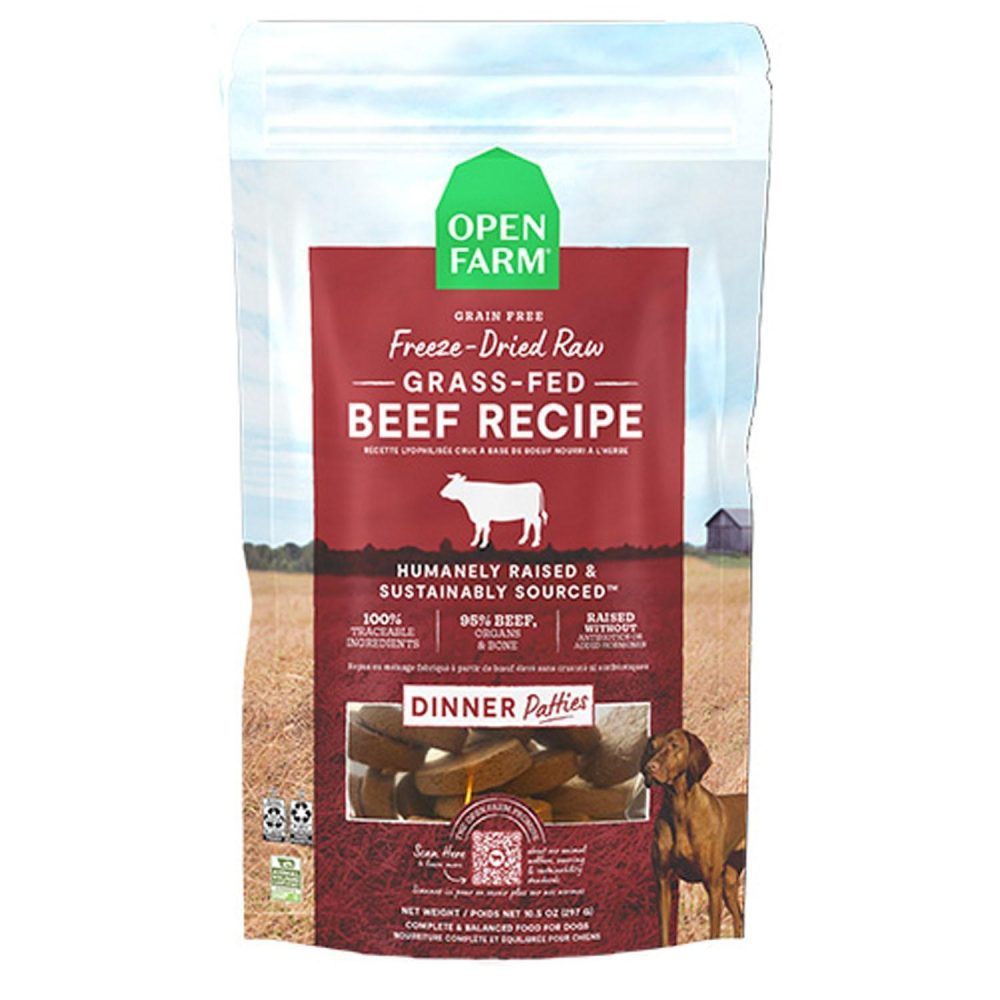 Grass Fed Beef Recipe Raw Patties Freeze Dried Dog Food | Freeze Dried Food Dog Dog