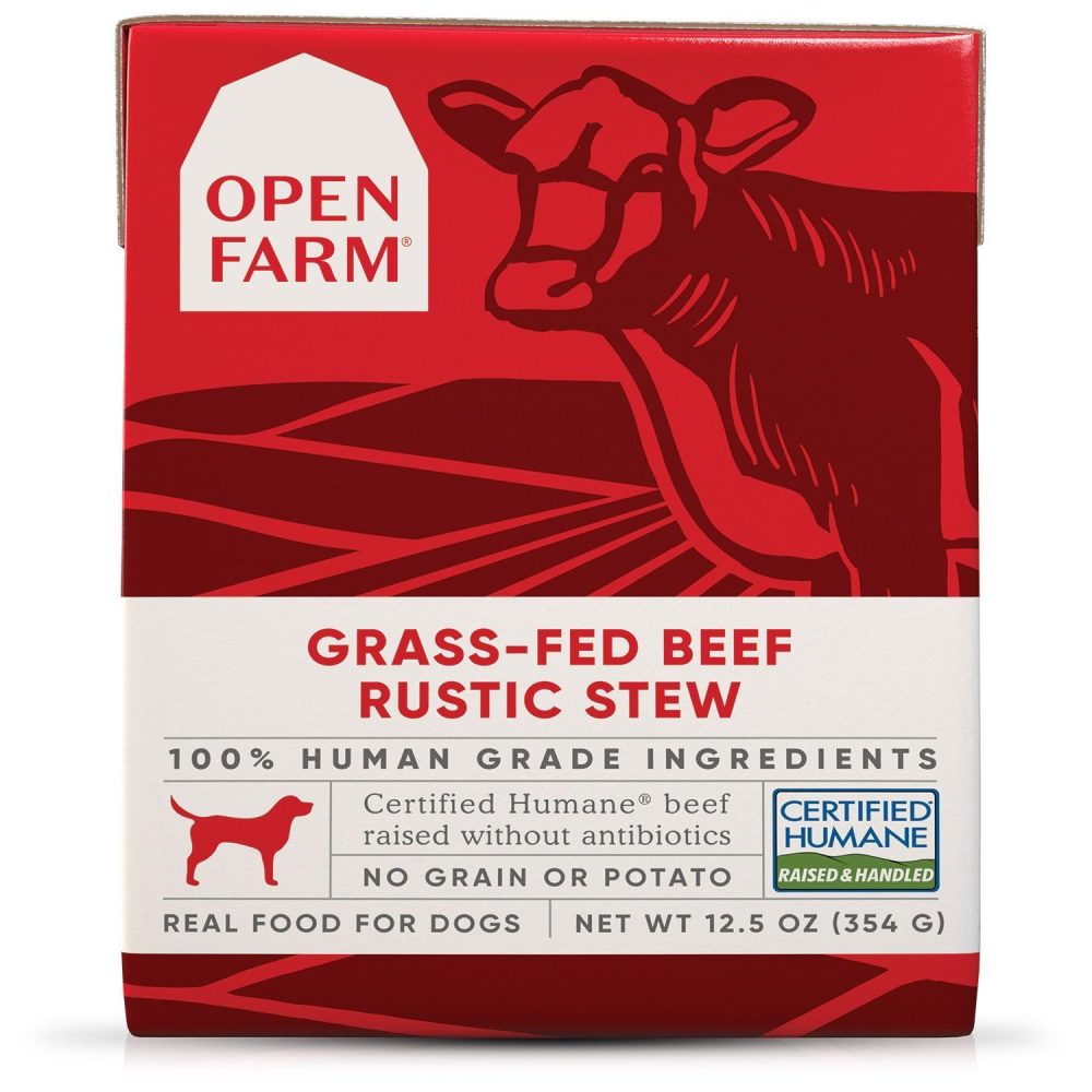 Grass-Fed Beef Rustic Stew Dog Food / 12.5 oz – 12 pk | Wet Food Dog Dog