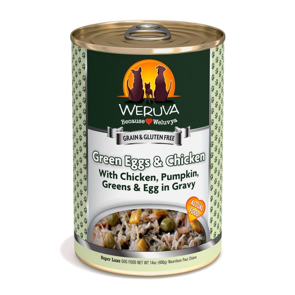 Green Eggs & Chicken with Chicken, Pumpkin, Greens & Egg Dog Food / 14 oz – 12 pk | Wet Food Dog Dog