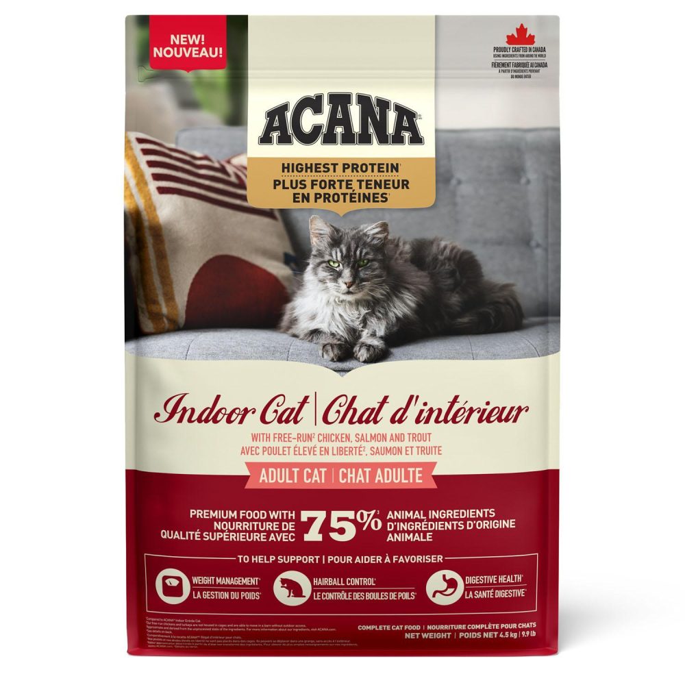 Highest Protein Indoor Cat Chicken, Salmon & Trout Adult Cat Food | Dry Food Cat Cat