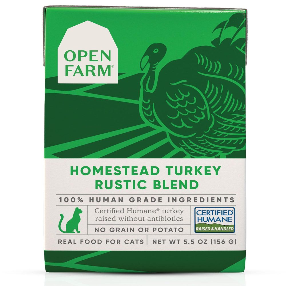 Homestead Turkey Rustic Blend Adult Cat Food / 5.5 oz – 12 pk | Wet Food Cat Cat