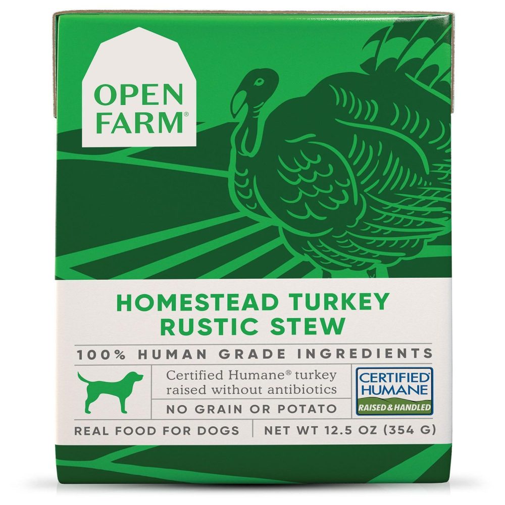 Homestead Turkey Rustic Stew Dog Food / 12.5 oz – 12 pk | Wet Food Dog Dog