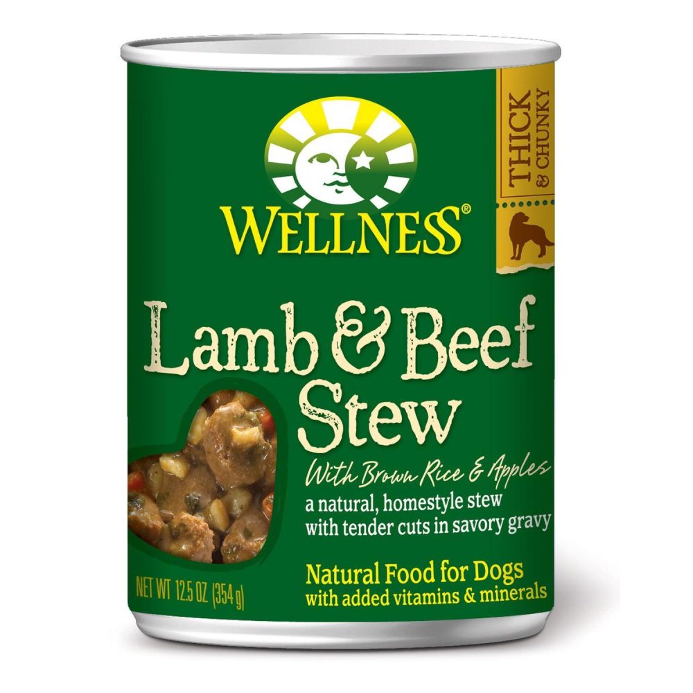 Homestyle Stew – Lamb & Beef Stew with Brown Rice & Apples Dog Food / 12.5 oz – 12 pk | Wet Food Dog Dog