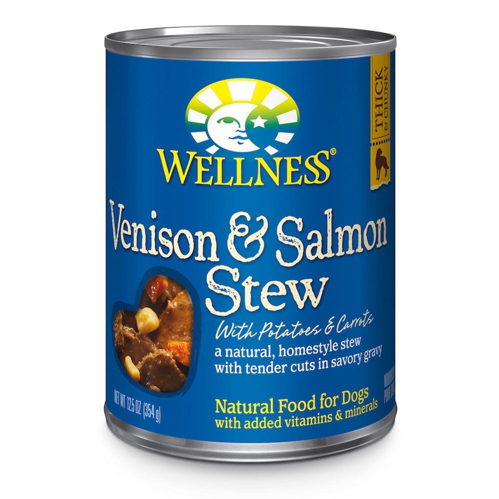 Homestyle Stew -Venison & Salmon Stew with Potatoes & Carrots Dog Food / 12.5 oz – 12 pk | Wet Food Dog Dog