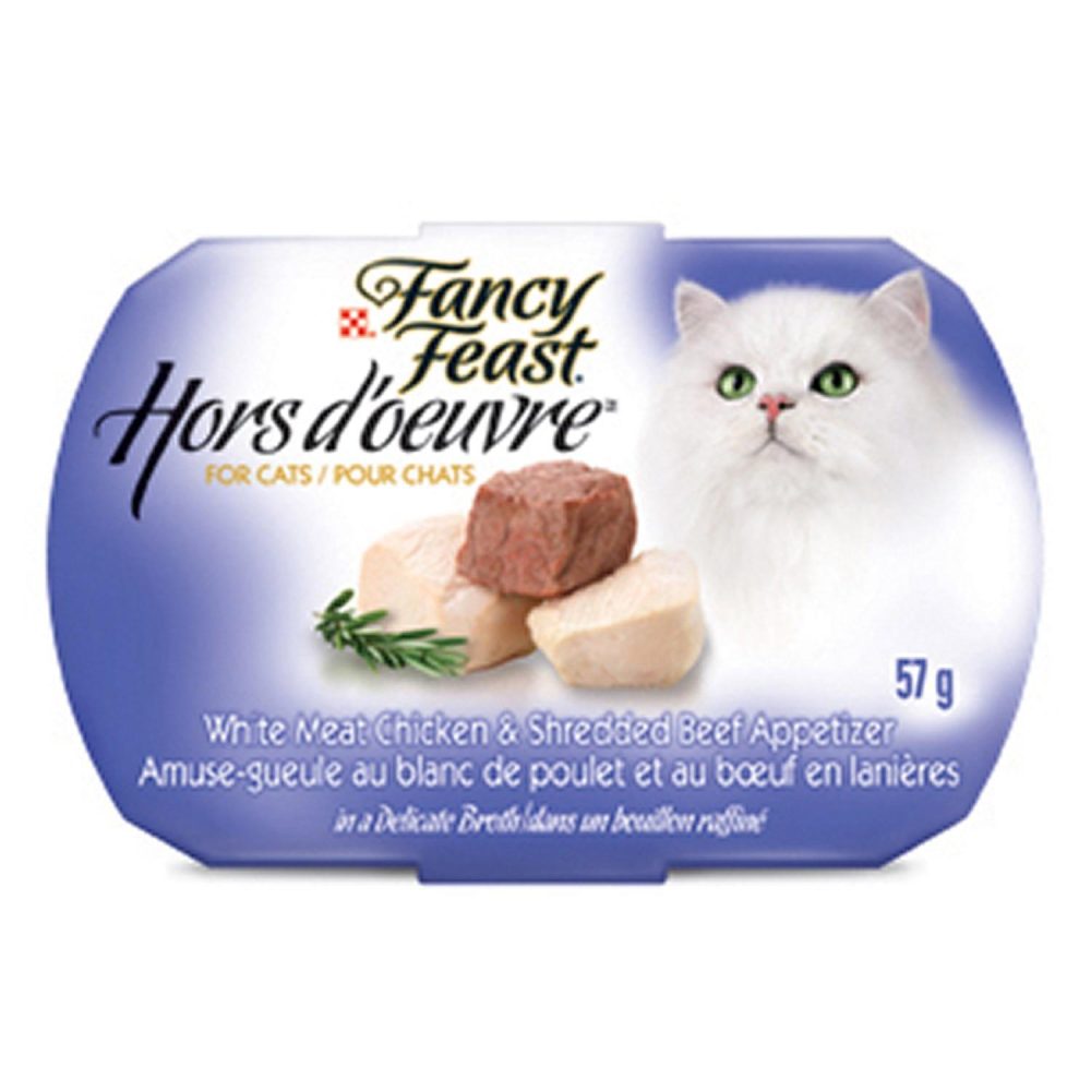 Hors d’Oeuvre Chicken & Shredded Beef Appetizer Cat Food Topper / 2 oz – 10 pk | Wet Food Broths & Food Toppers Broths & Food Toppers