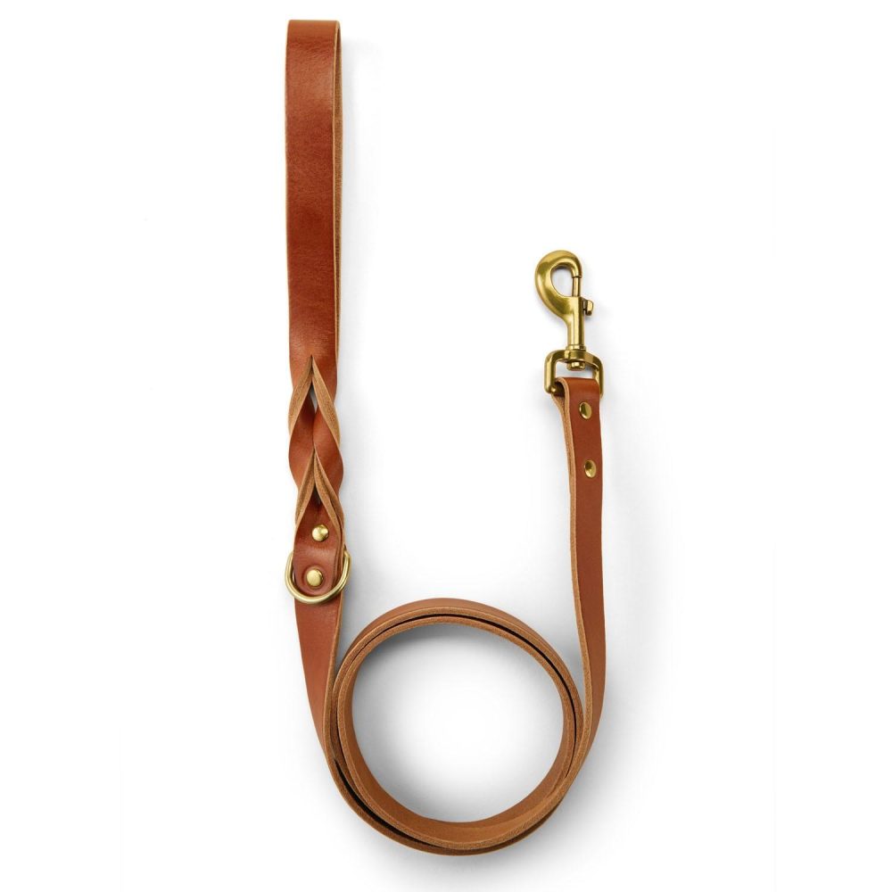 Leather 1in Cognac Dog Leash | Collars, Leashes & Harnesses Collars, Leashes & Harnesses Collars, Leashes & Harnesses