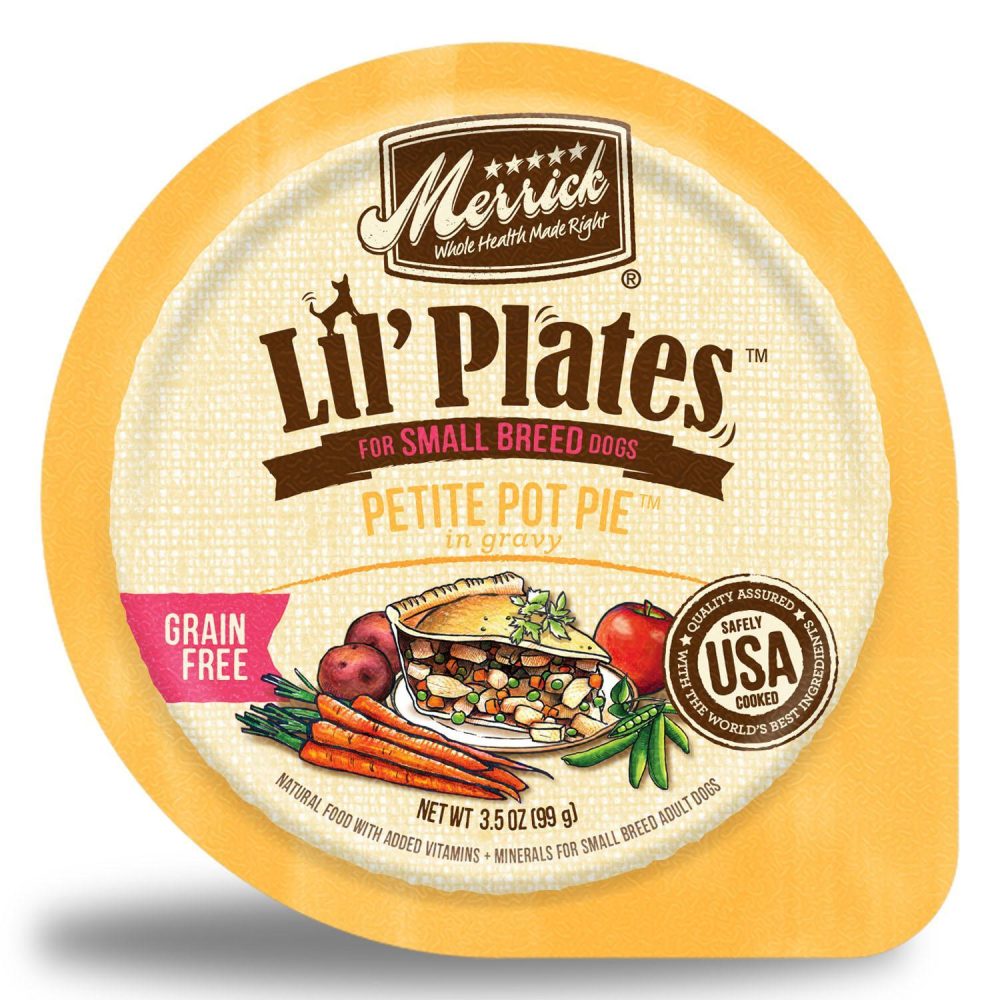 Lil’ Plates Petite Pot Pie Small Breed Dog Food / 3.5 oz – 12 pk | Wet Food Dog Dog