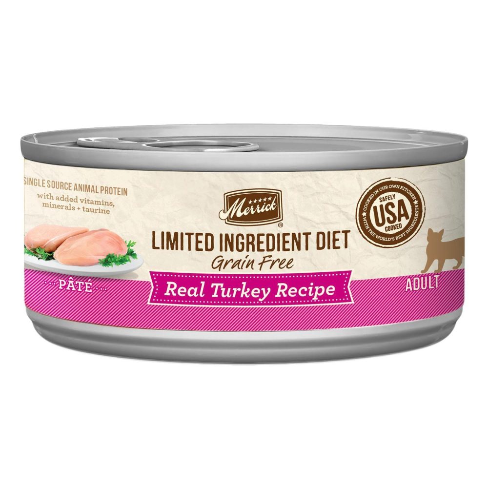 Limited Ingredient Diet Real Turkey Recipe Pate Adult Cat Food / 5 oz – 24 pk | Wet Food Cat Cat