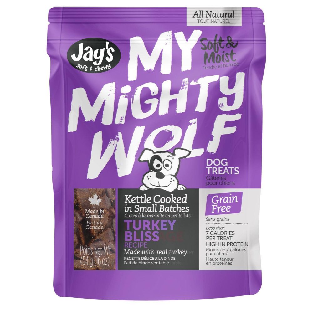 My Mighty Wolf Turkey Bliss Recipe Dog Treats | Soft & Chewy Treats Dog Dog