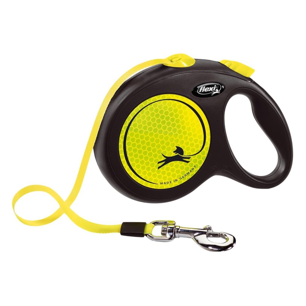 Neon Tape Leash 16ft Yellow | Collars, Leashes & Harnesses Collars, Leashes & Harnesses Collars, Leashes & Harnesses