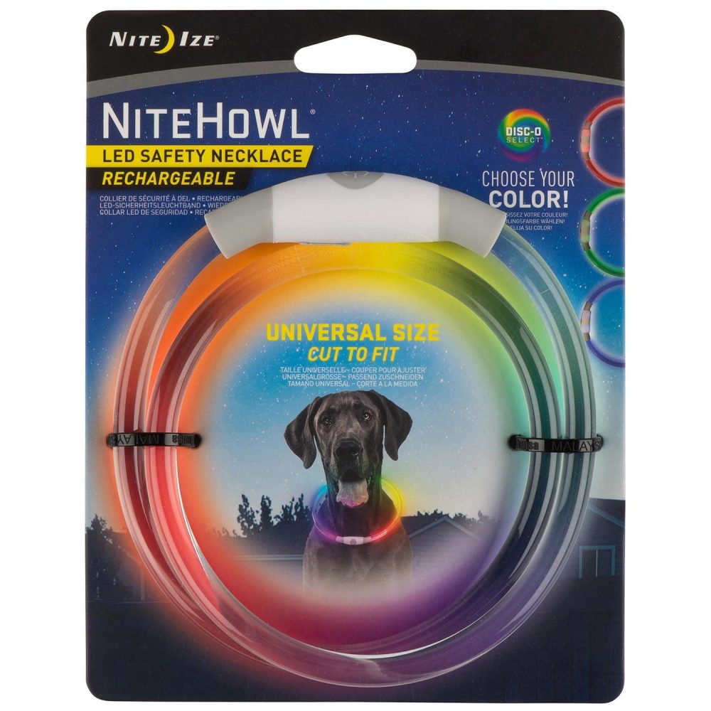 NiteHowl Rechargeable LED Safety Necklace Disc-O | Collars, Leashes & Harnesses Collars, Leashes & Harnesses Collars, Leashes & Harnesses