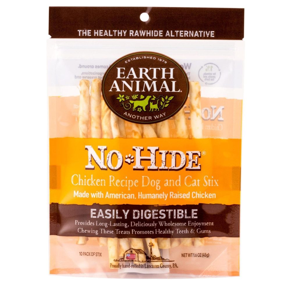 No-Hide Cage-Free Chicken Stix Natural Rawhide Alternative Dog & Cat Chew / 10 pack | Treats Bones & Chews Cat