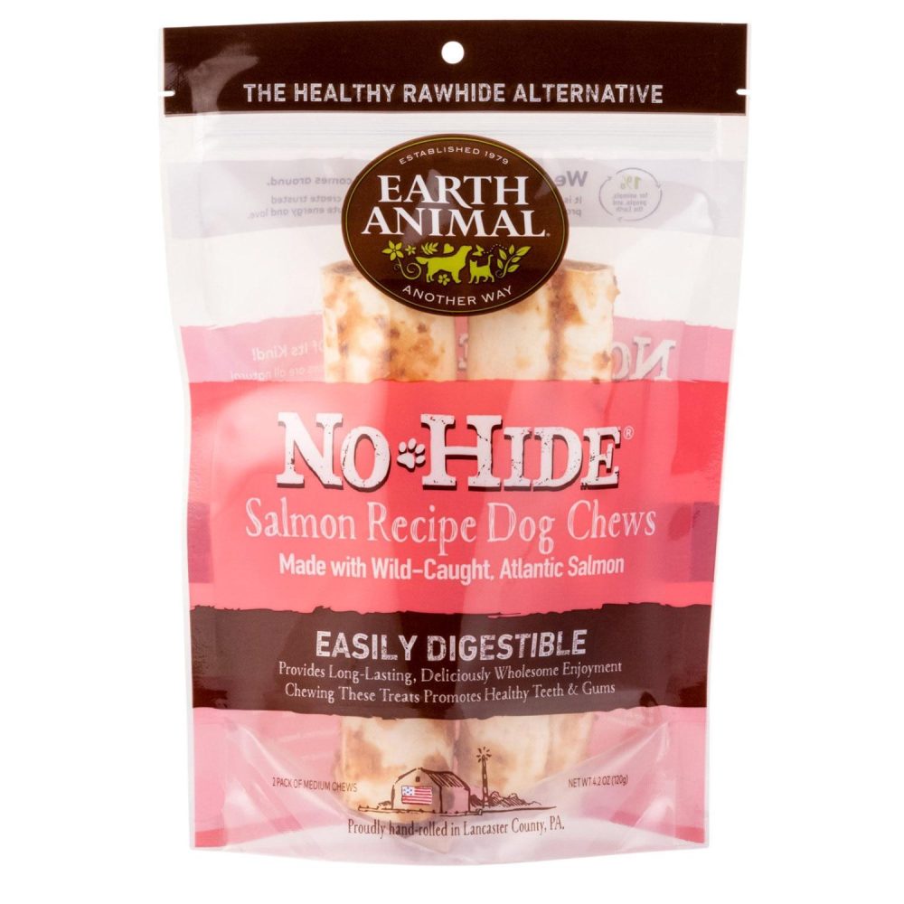 No-Hide Wild-Caught Salmon Natural Rawhide Alternative Dog Chews 2 Pack | Bones & Chews Bones & Chews Bones & Chews