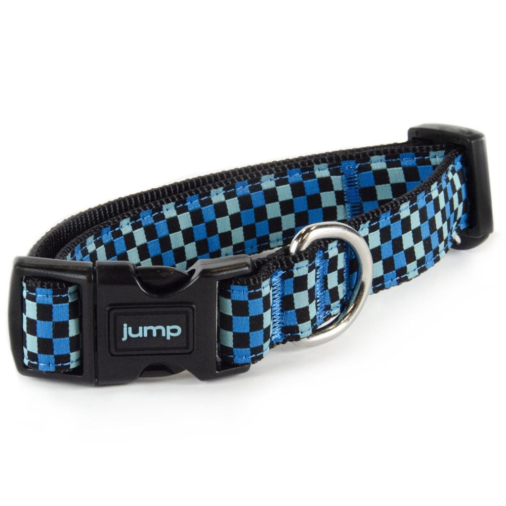 Nylon Adjustable Blue Gingham Dog Collar | Collars, Leashes & Harnesses Collars, Leashes & Harnesses Collars, Leashes & Harnesses