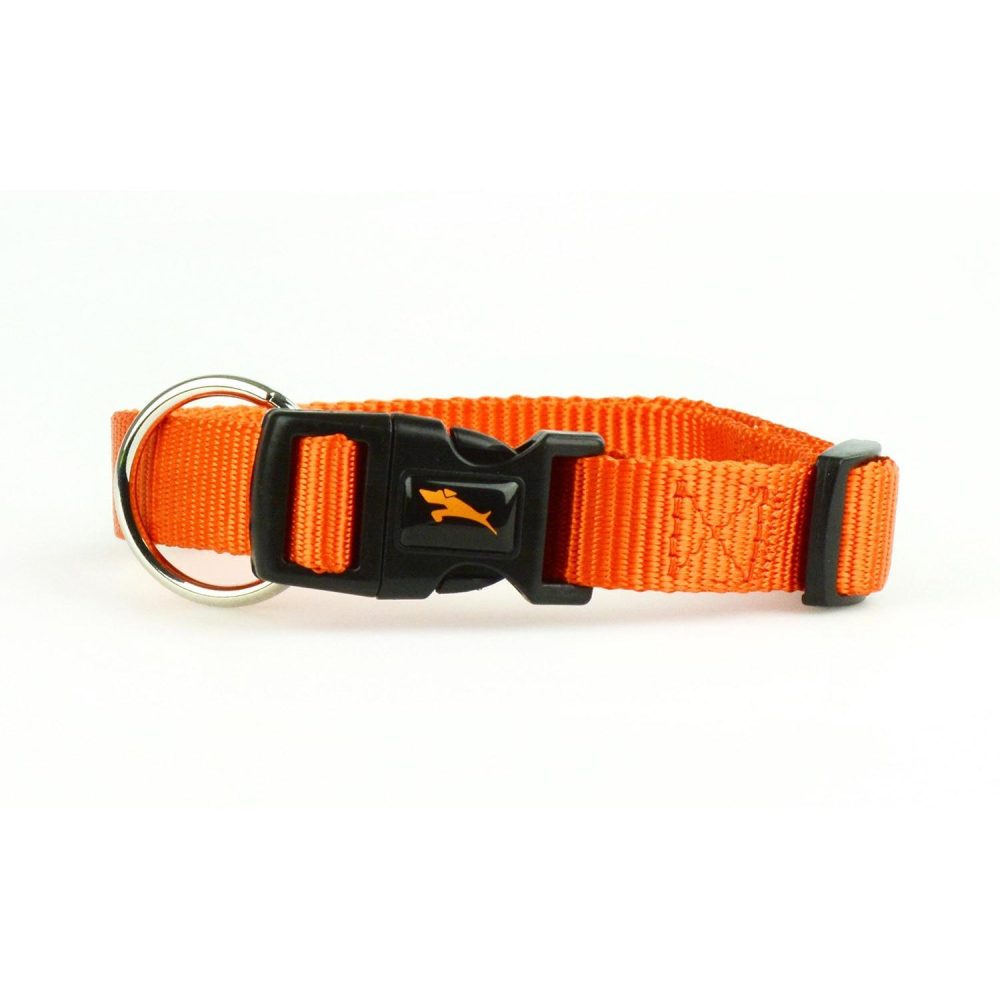 Nylon Adjustable Dark Orange Dog Collar | Collars, Leashes & Harnesses Collars, Leashes & Harnesses Collars, Leashes & Harnesses