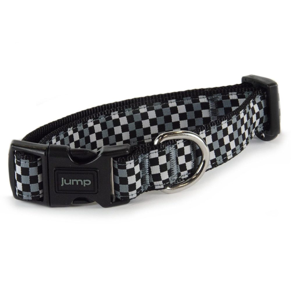 Nylon Adjustable Grey Gingham Dog Collar | Collars, Leashes & Harnesses Collars, Leashes & Harnesses Collars, Leashes & Harnesses