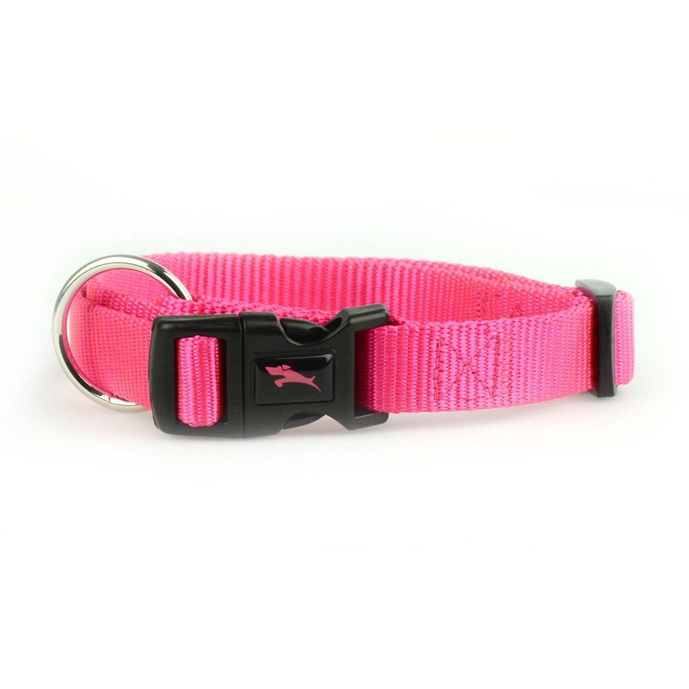 Nylon Adjustable Pink Dog Collar | Collars, Leashes & Harnesses Collars, Leashes & Harnesses Collars, Leashes & Harnesses