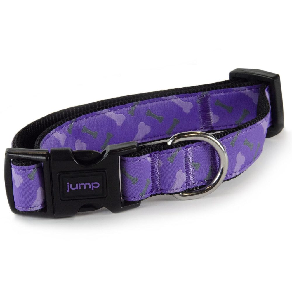 Nylon Adjustable Purple Bones Dog Collar | Collars, Leashes & Harnesses Collars, Leashes & Harnesses Collars, Leashes & Harnesses