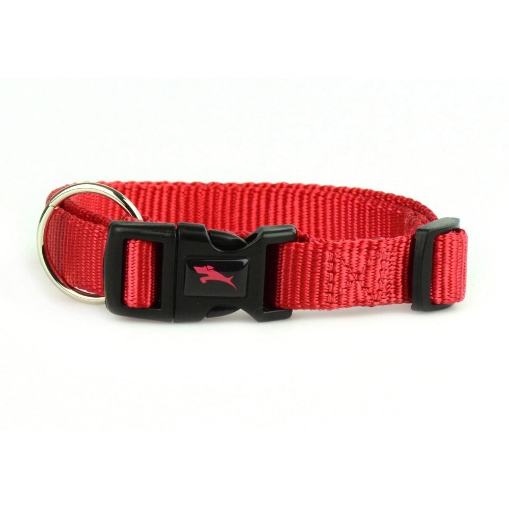 Nylon Adjustable Red Dog Collar | Collars, Leashes & Harnesses Collars, Leashes & Harnesses Collars, Leashes & Harnesses