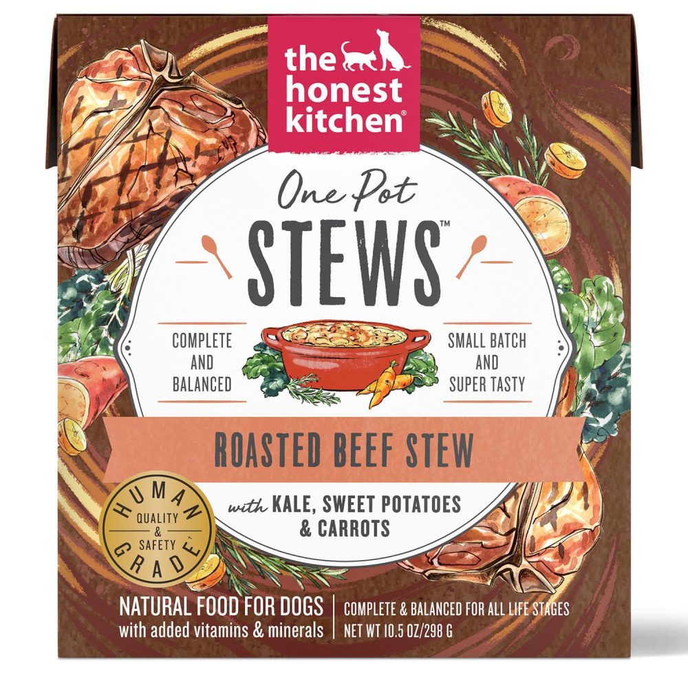 One Pot Stews Roasted Beef Stew with Kale, Sweet Potatoes & Carrots Dog Food / 10.5 oz – 6 pk | Wet Food Dog Dog