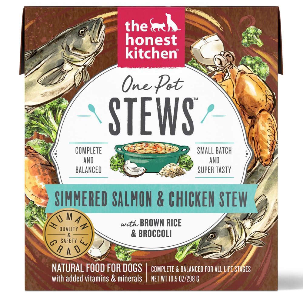 One Pot Stews Simmered Salmon & Chicken Stew Dog Food / 10.5 oz – 6 pk | Broths & Food Toppers Broths & Food Toppers Broths & Food Toppers