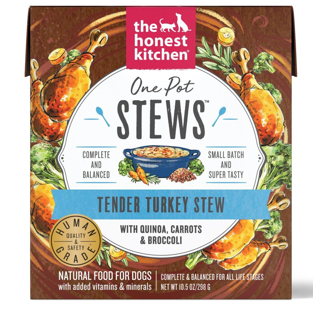 One Pot Stews Tender Turkey Stew with Quinoa, Carrots & Broccoli Dog Food / 10.5 oz – 6 pk | Wet Food Dog Dog