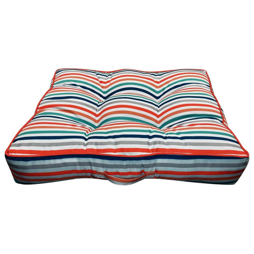 Outdoor Bed Blue/Orange Striped | Beds & Mats Beds & Mats Beds & Mats