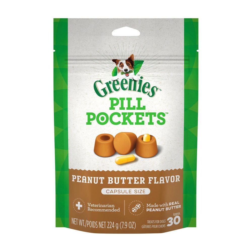 Pill Pockets With Real Peanut Butter Capsules | Soft & Chewy Treats Dog Dog