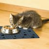 Place Mat – Grey Stripe Black Paw | Bowls & Feeding Bowls & Feeding Bowls & Feeding