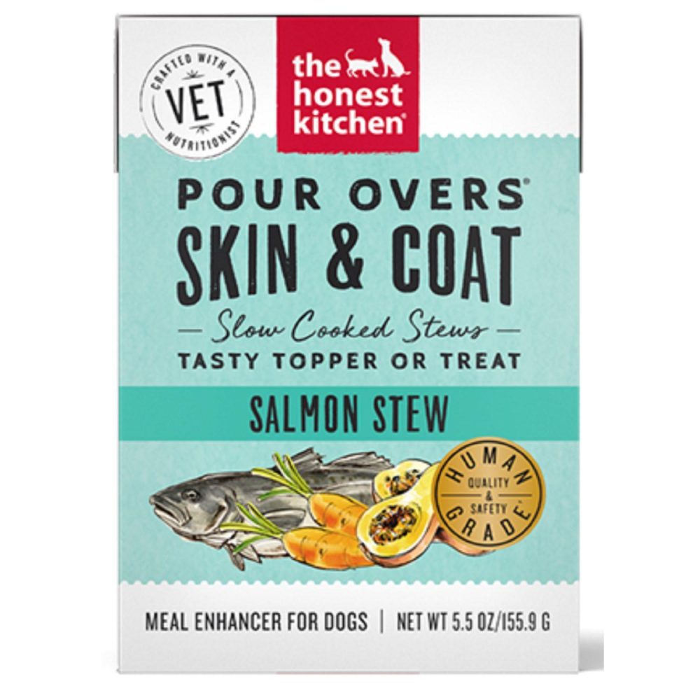 Pour Overs Skin & Coat Salmon Stew Dog Food Topper / 5.5 oz – 12 pk | Broths & Food Toppers Broths & Food Toppers Broths & Food Toppers