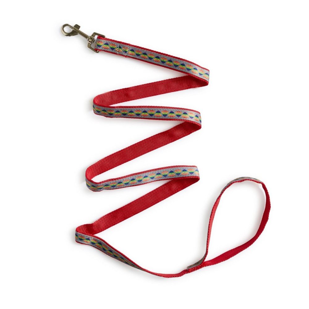 Pride Leash 1in Rainbow | Collars, Leashes & Harnesses Collars, Leashes & Harnesses Collars, Leashes & Harnesses