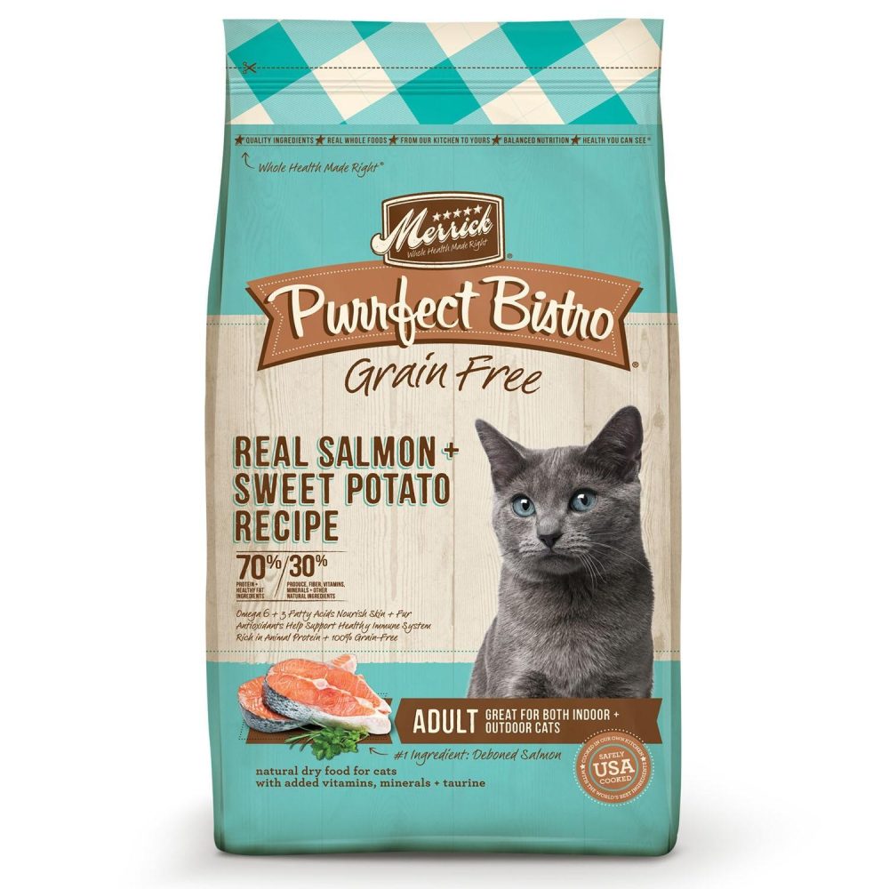 Purrfect Bistro Grain-Free Real Salmon + Sweet Potato Recipe Adult Cat Food | Dry Food Cat Cat