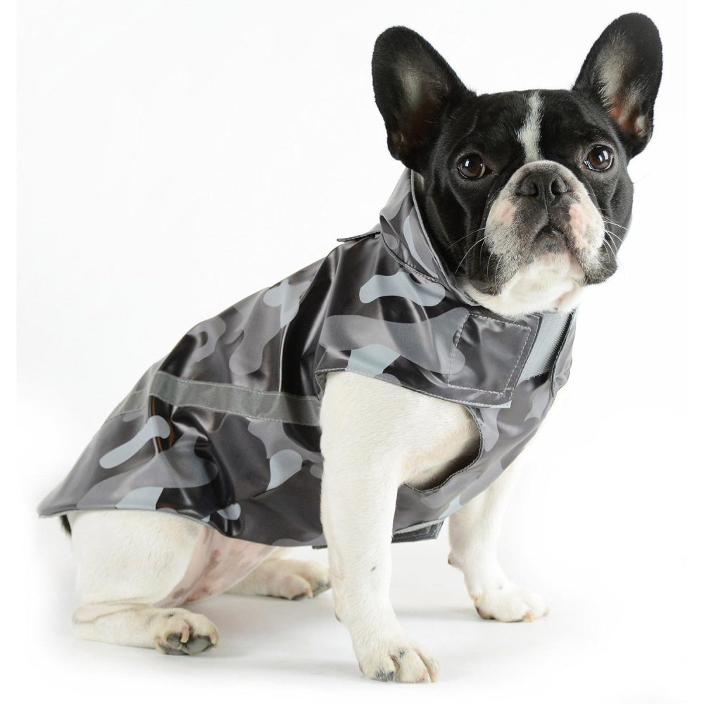 Raincoat with Reflective Stripe Black & Grey Camo | Clothing & Accessories Clothing & Accessories Clothing & Accessories