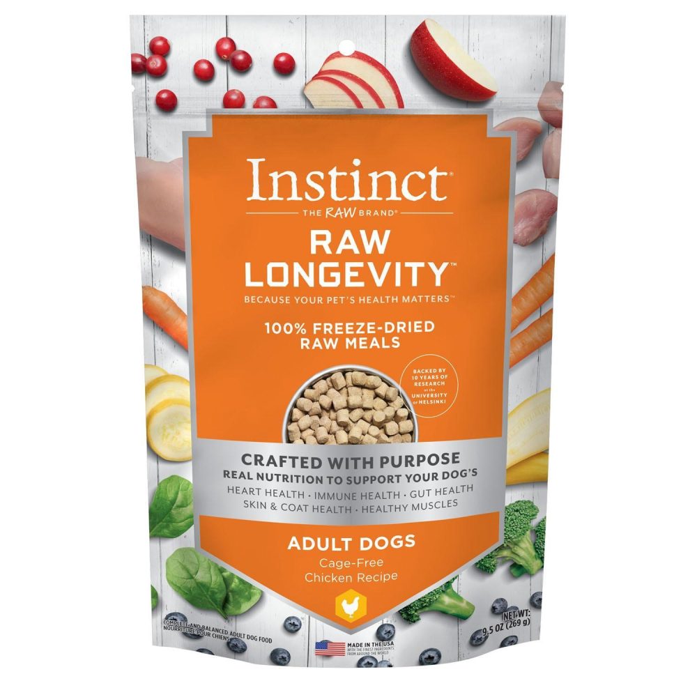 Raw Longevity Freeze-Dried Cage-Free Chicken Recipe Adult Dog Food | Freeze Dried Food Dog Dog