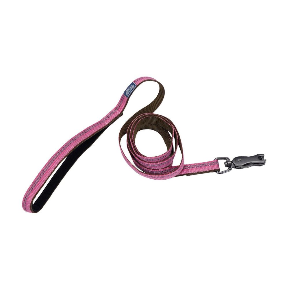 Reflective 5/8in Leash with Scissor Snap – Pink | Collars, Leashes & Harnesses Collars, Leashes & Harnesses Collars, Leashes & Harnesses